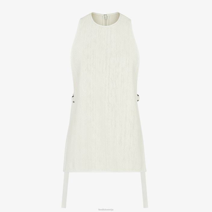 ženske vrh iz tkanega usnja bela Fendi oblačila Z68L1103