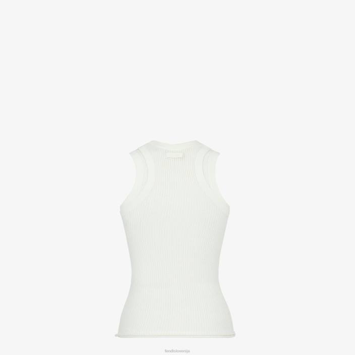 ženske zgornji del iz viskoze bela Fendi oblačila Z68L1146