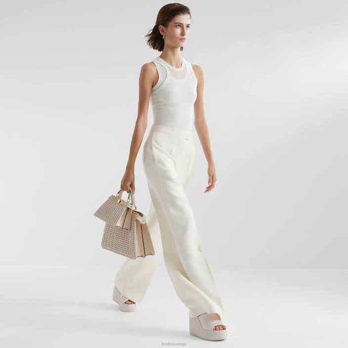 ženske zgornji del iz viskoze bela Fendi oblačila Z68L1146