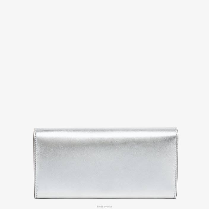 ženske continental z usnjeno denarnico z verižico srebro Fendi dodatki Z68L1440