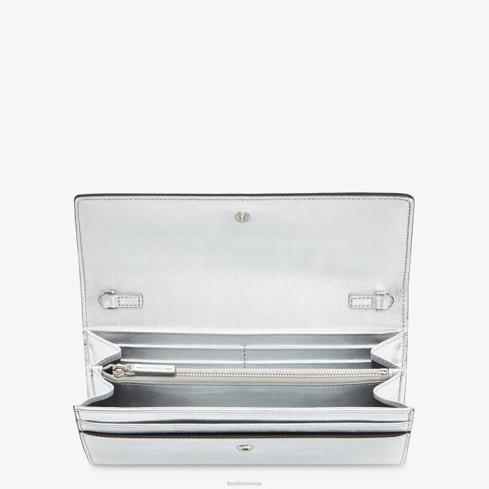 ženske continental z usnjeno denarnico z verižico srebro Fendi dodatki Z68L1440