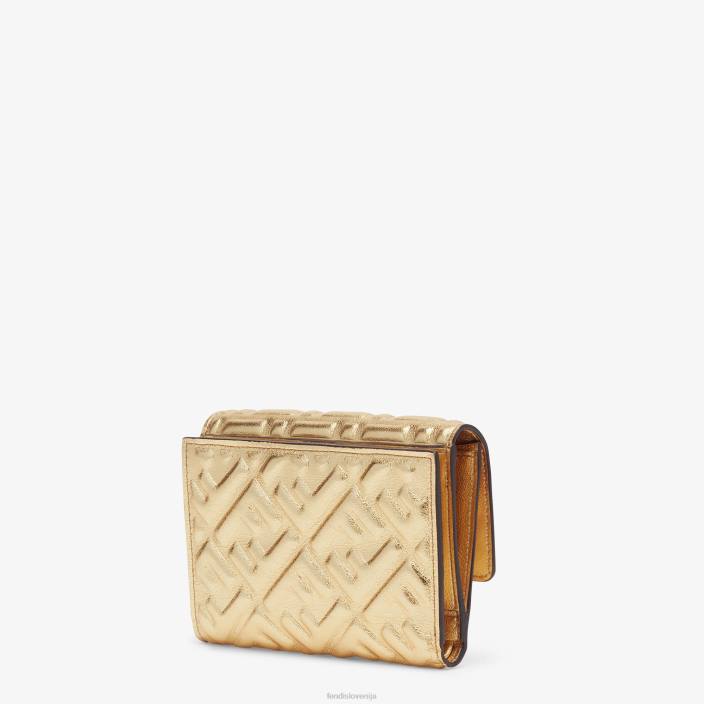 ženske denarnica usnjena denarnica zlato Fendi dodatki Z68L1574