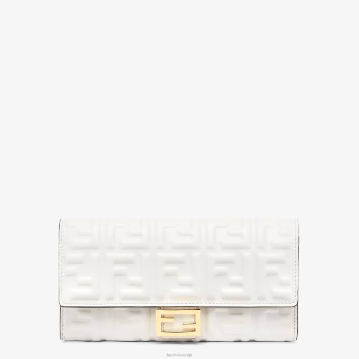 ženske ff denarnica iz nappa usnja bela Fendi dodatki Z68L1528