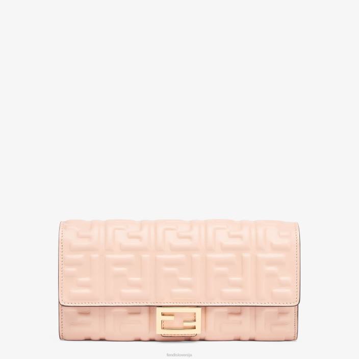 ženske ff denarnica iz nappa usnja roza Fendi dodatki Z68L1527