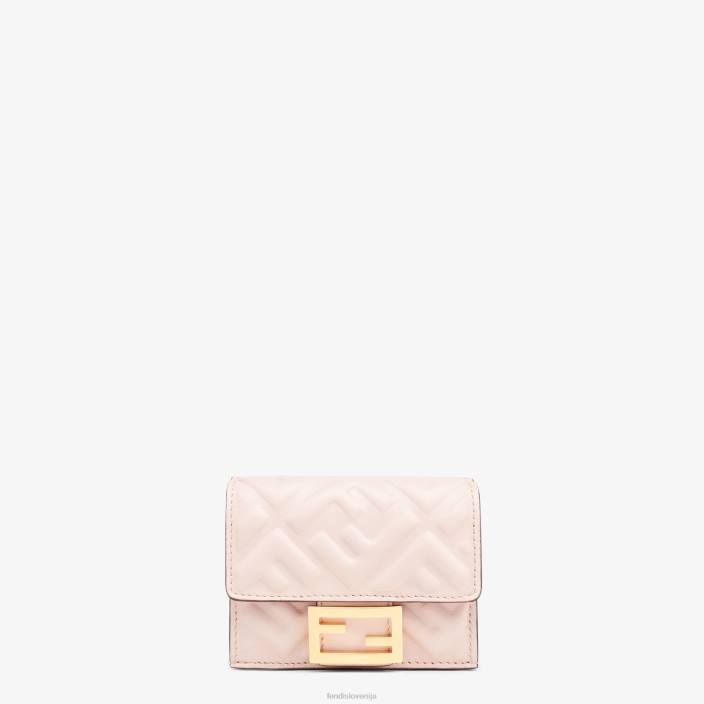 ženske ff denarnica iz nappa usnja roza Fendi dodatki Z68L1546