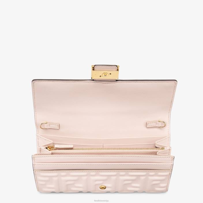 ženske ff denarnica iz nappa usnja roza Fendi dodatki Z68L1547