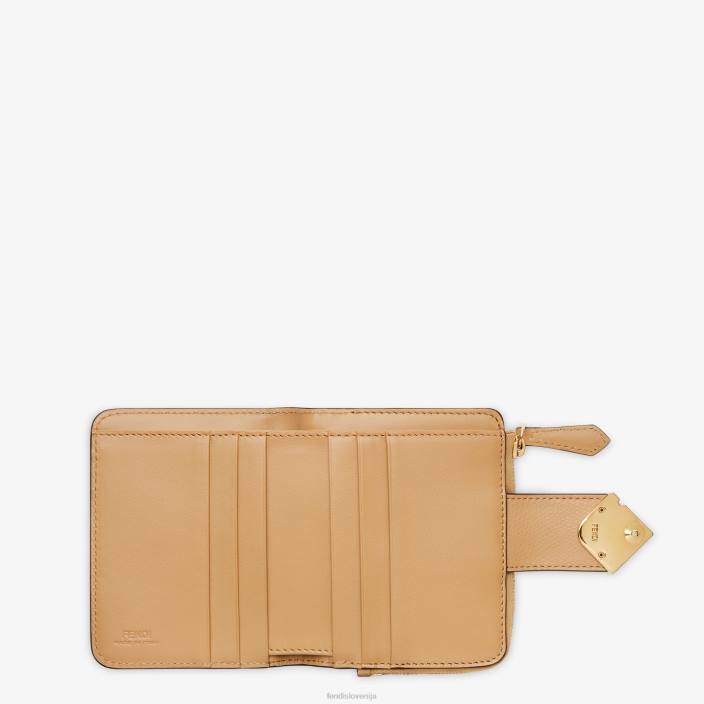 ženske ff diamantna usnjena denarnica rjav Fendi dodatki Z68L1507