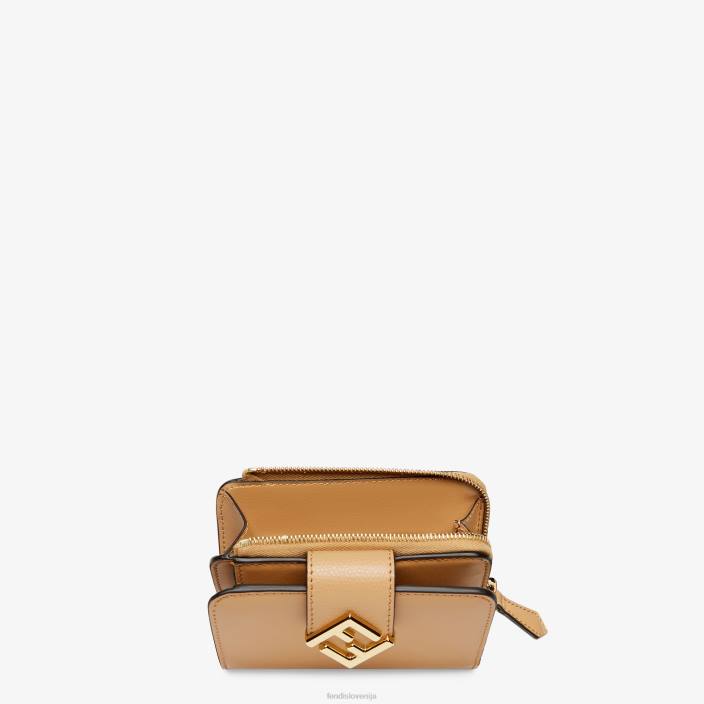 ženske ff diamantna usnjena denarnica rjav Fendi dodatki Z68L1507