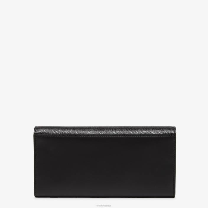 ženske ff diamonds continental z usnjeno denarnico z verižico Črna Fendi dodatki Z68L1464