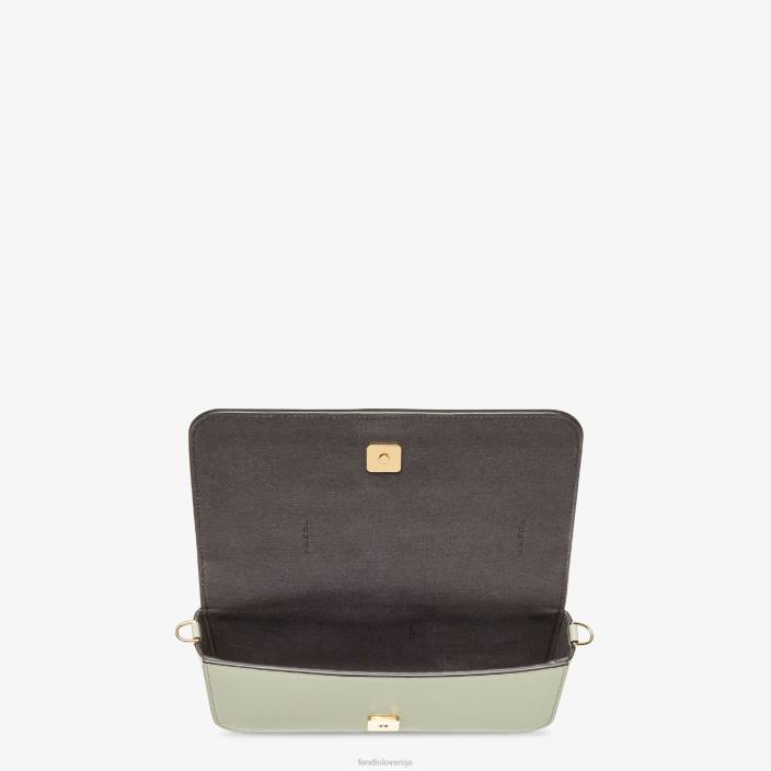 ženske grafika na usnjeni denarnici z verigo zelena Fendi dodatki Z68L1436