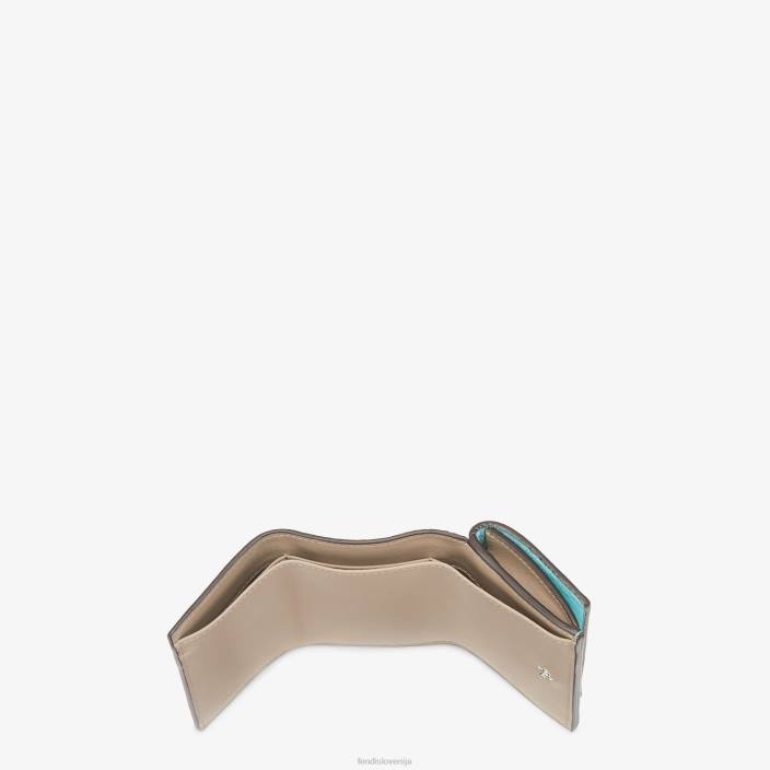 ženske mikro trojna usnjena denarnica peekaboo svetlo modra Fendi dodatki Z68L1520