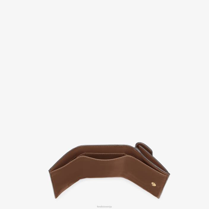 ženske mikro trojna usnjena denarnica Črna Fendi dodatki Z68L1479