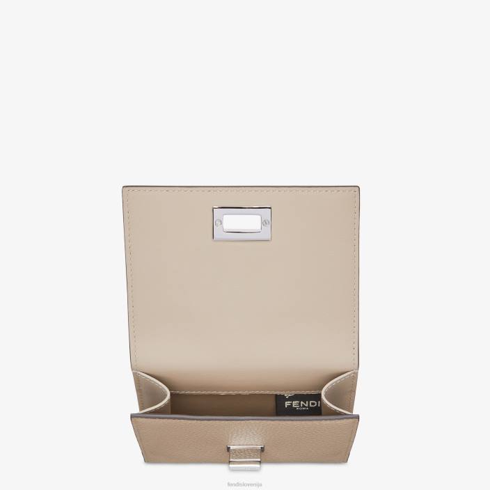 ženske peekaboo usnjena denarnica bež Fendi dodatki Z68L1569