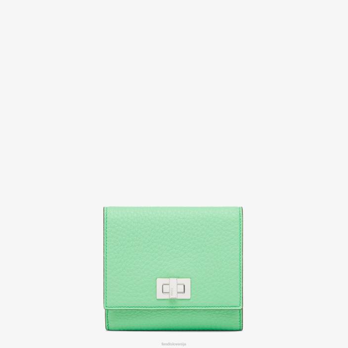 ženske peekaboo usnjena denarnica zelena Fendi dodatki Z68L1485