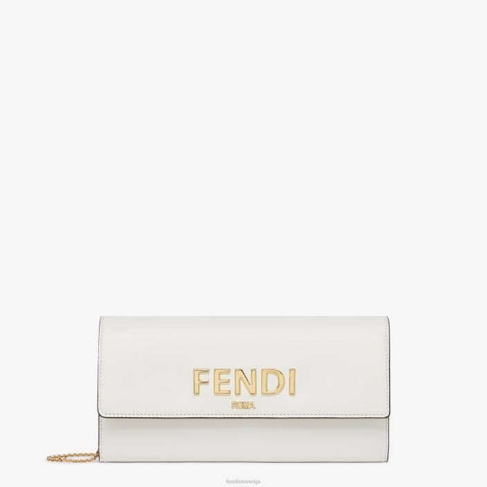 ženske roma usnjena denarnica bela Fendi dodatki Z68L1540