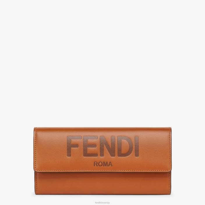 ženske usnjena denarnica Continental rjav Fendi dodatki Z68L1489
