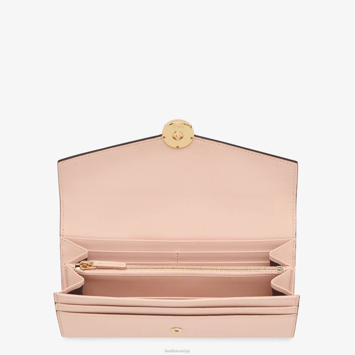 ženske usnjena denarnica Continental roza Fendi dodatki Z68L1588