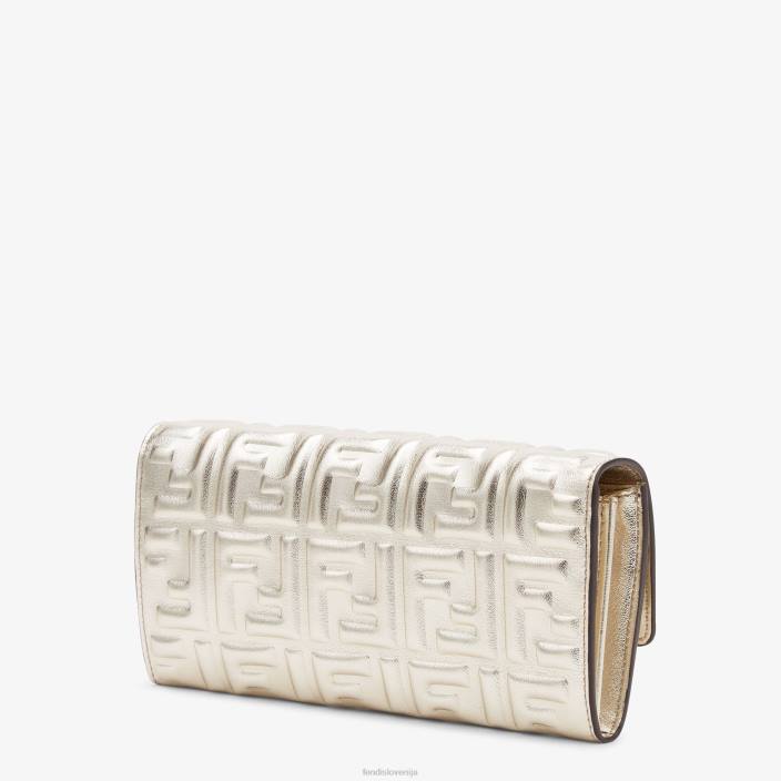 ženske usnjena denarnica Continental siva Fendi dodatki Z68L1553