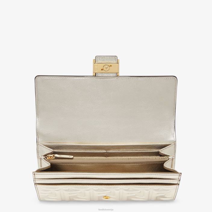 ženske usnjena denarnica Continental siva Fendi dodatki Z68L1553
