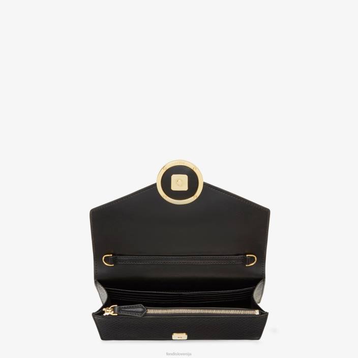 ženske usnjena mini torbica Črna Fendi dodatki Z68L1606