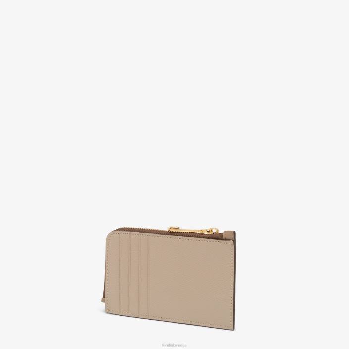 ženske dvobarvno držalo za kartice iz golobjega usnja bela Fendi dodatki Z68L1509