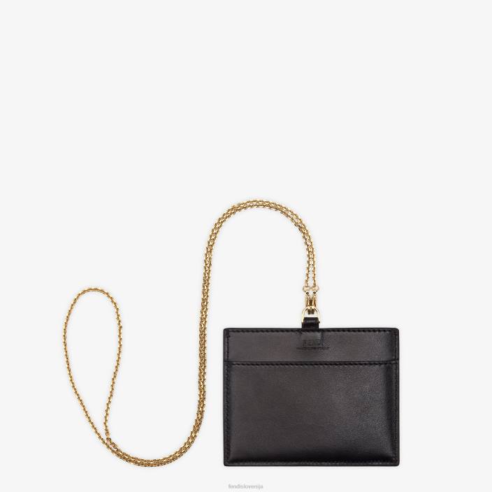 ženske usnjena značka z imenom Črna Fendi dodatki Z68L1445