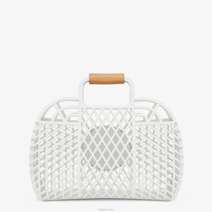 ženske mini vrečka iz reciklirane plastike bela Fendi dodatki Z68L619