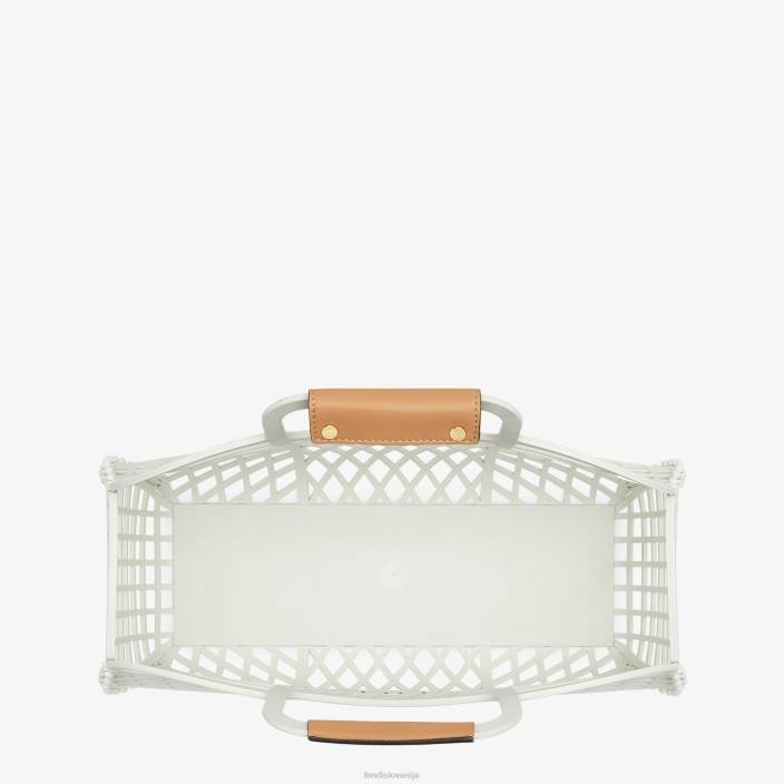 ženske mini vrečka iz reciklirane plastike bela Fendi dodatki Z68L619