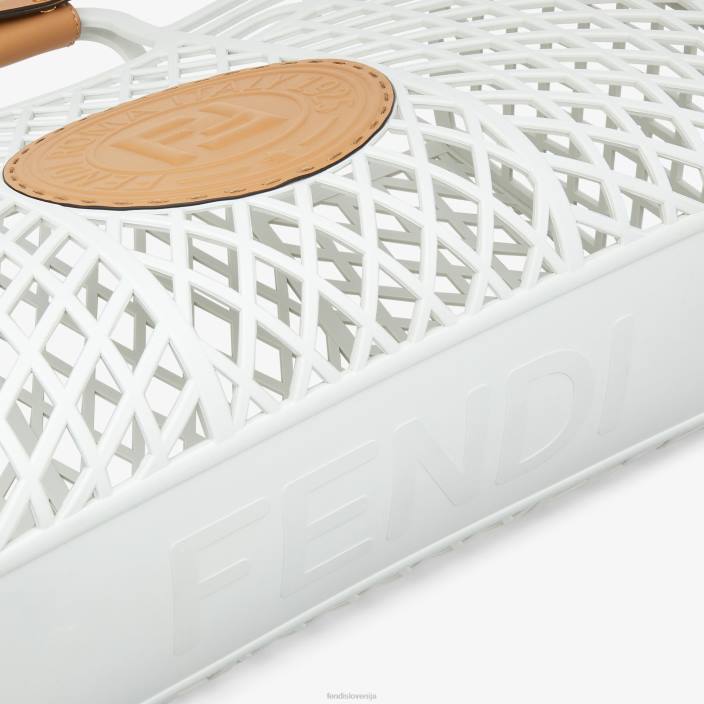 ženske mini vrečka iz reciklirane plastike bela Fendi dodatki Z68L619