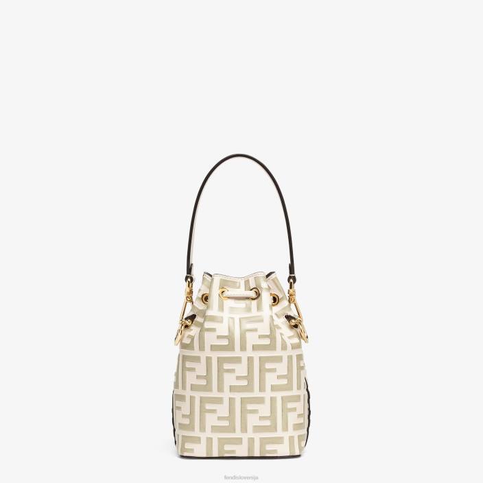 ženske usnjena mini torbica mon tresor bež Fendi dodatki Z68L865