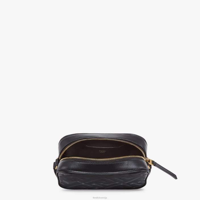 ženske usnjena mini torbica Črna Fendi dodatki Z68L668