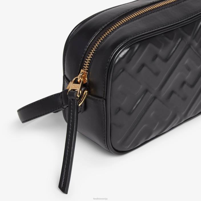 ženske usnjena mini torbica Črna Fendi dodatki Z68L668