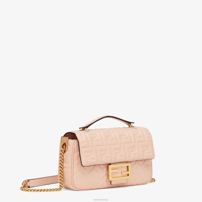 ženske bleda usnjena torba roza Fendi dodatki Z68L862