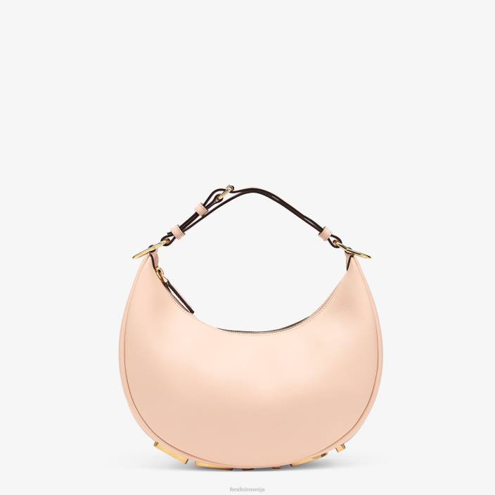 ženske bleda usnjena torba roza Fendi dodatki Z68L900