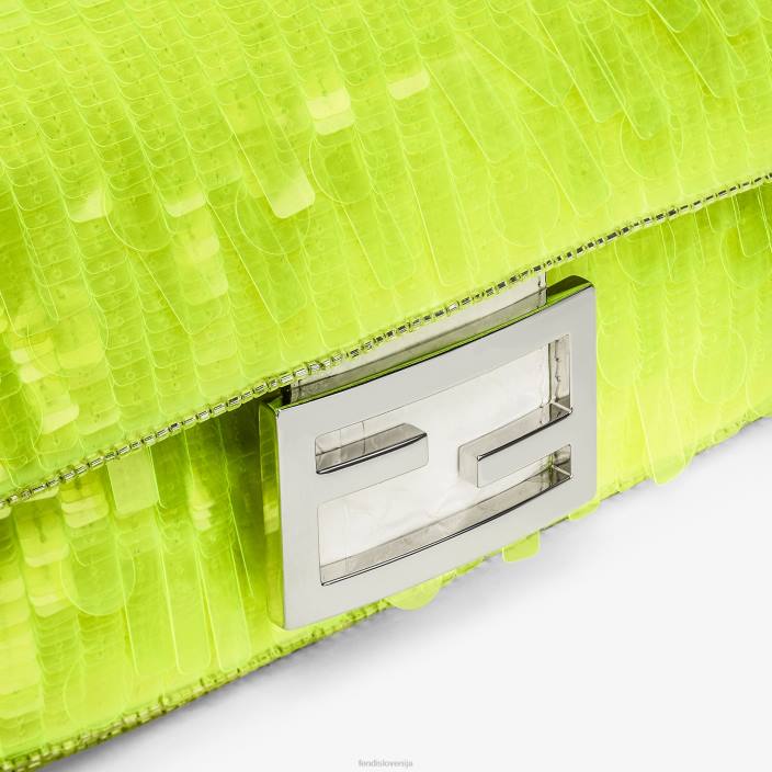 ženske elaphe in neonska torba z bleščicami rumena Fendi dodatki Z68L663