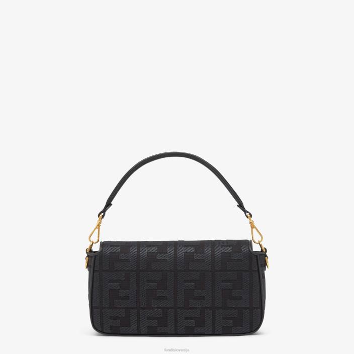 ženske ff platnena torba Črna Fendi dodatki Z68L802