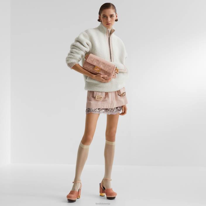 ženske ff platnena torba roza Fendi dodatki Z68L815