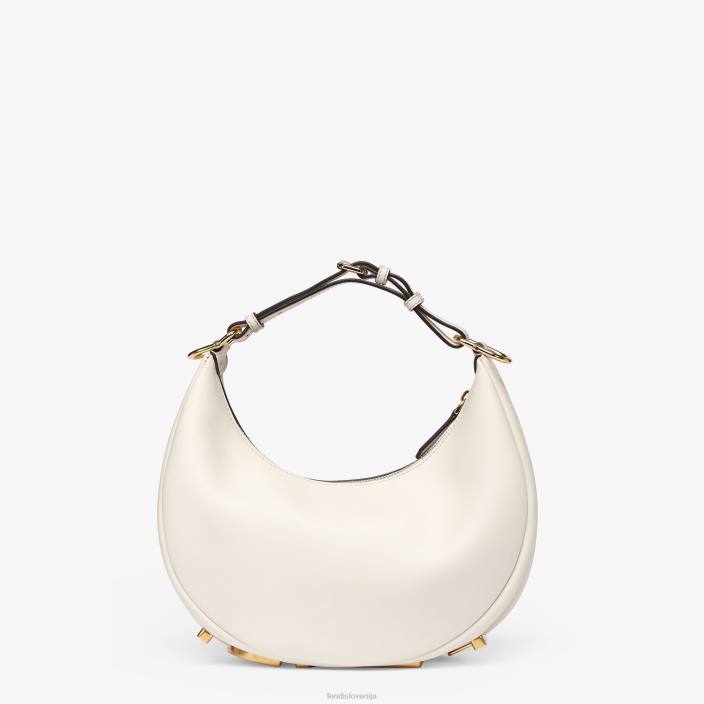 ženske grafična majhna usnjena torbica bela Fendi dodatki Z68L570