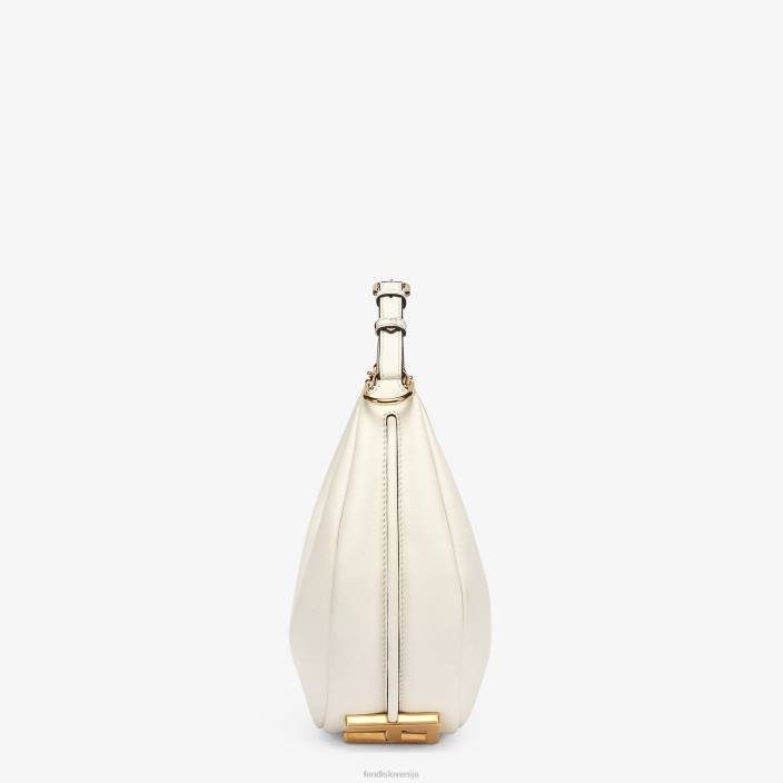 ženske grafična majhna usnjena torbica bela Fendi dodatki Z68L570