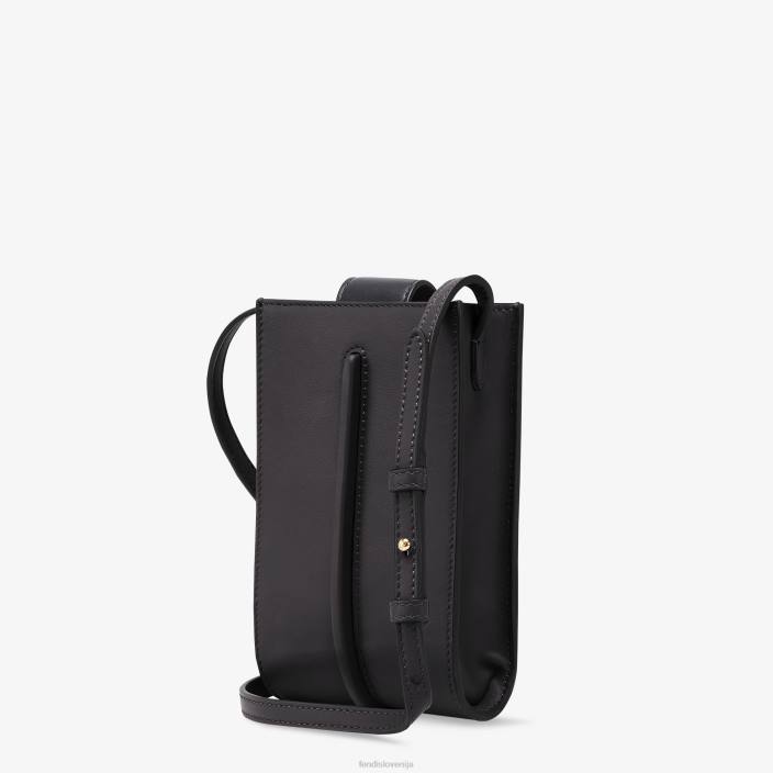 ženske grafična usnjena torbica za telefon Črna Fendi dodatki Z68L1432