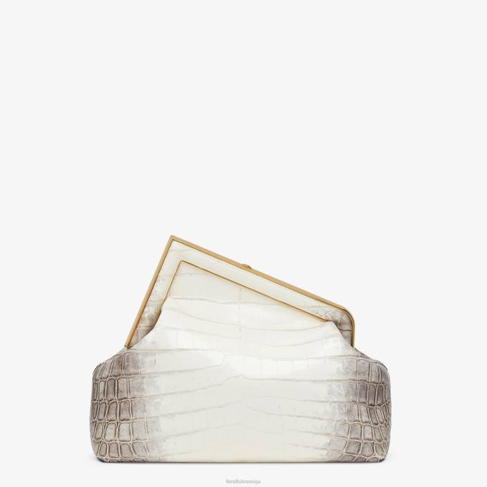 ženske krokodil torba v odtenkih bele bela Fendi dodatki Z68L908