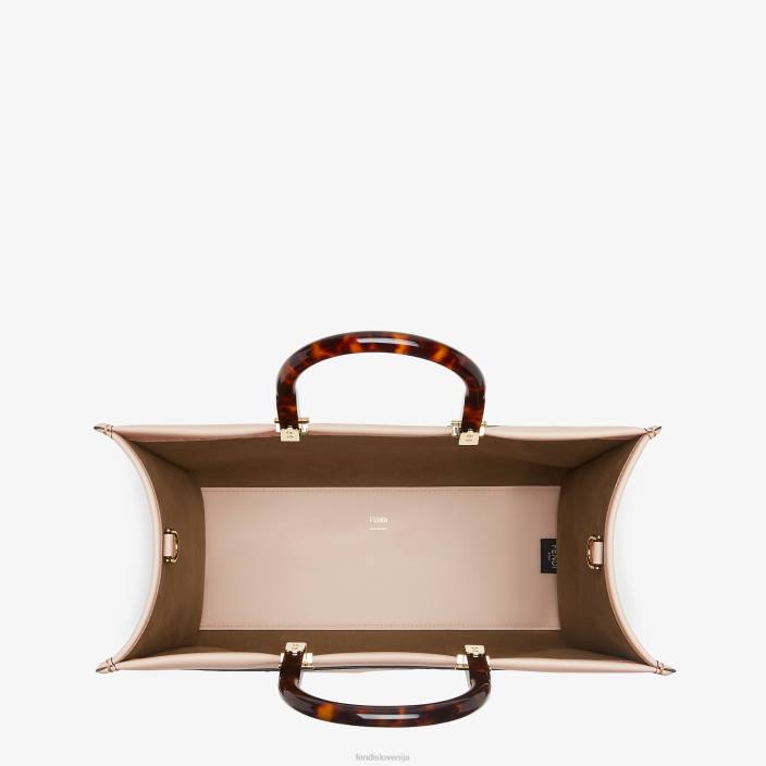 ženske kupec iz bledega usnja roza Fendi dodatki Z68L863