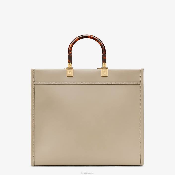 ženske kupec iz golobjega usnja bež Fendi dodatki Z68L828