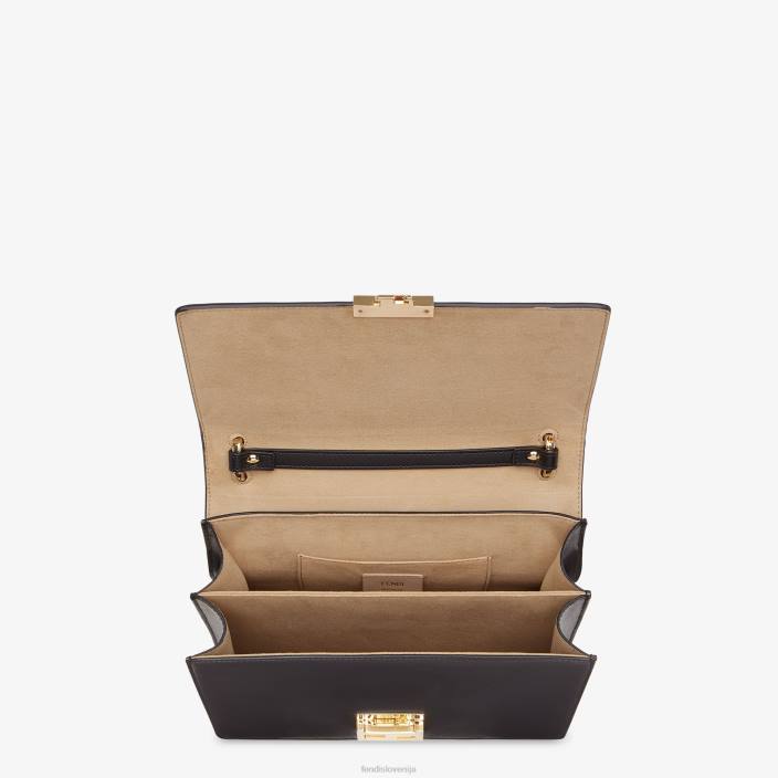 ženske lahko imam usnjeno torbo Črna Fendi dodatki Z68L655