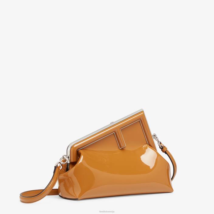 ženske lakirana torbica rjav Fendi dodatki Z68L741