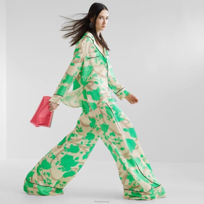 ženske lakirana torbica roza Fendi dodatki Z68L707