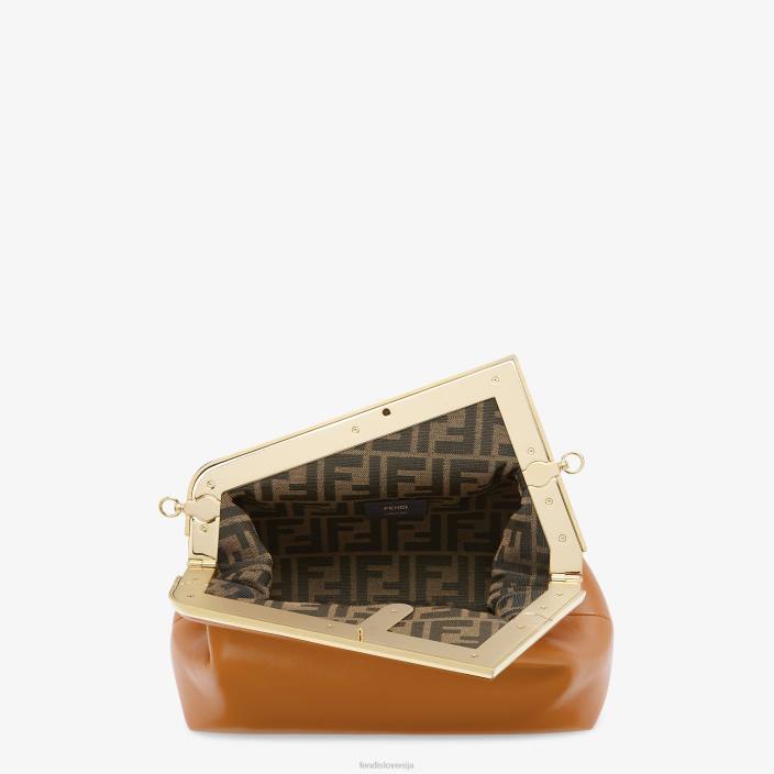 ženske midi usnjena torbica rjav Fendi dodatki Z68L574