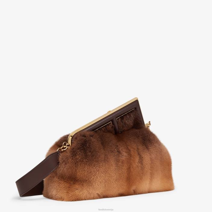 ženske mink vrečko rjav Fendi dodatki Z68L839