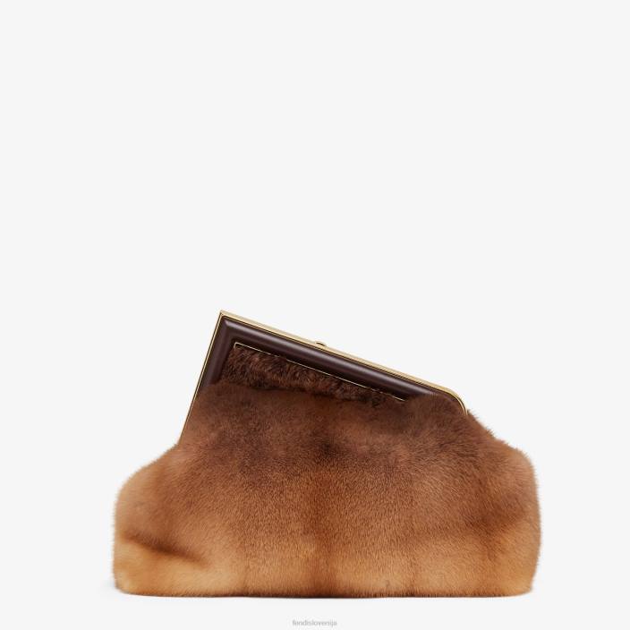 ženske mink vrečko rjav Fendi dodatki Z68L839