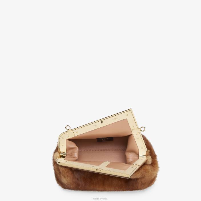 ženske mink vrečko rjav Fendi dodatki Z68L914